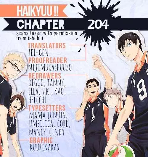 Read Haikyu!! Chapter 204 - The Volleyball That Even Idiots Can Understand Online