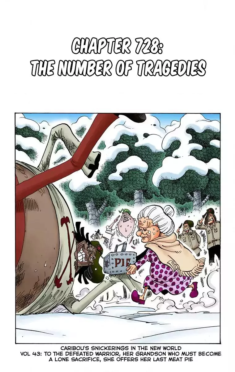 Read One Piece Chapter 728 - The Number of Tragedies Online