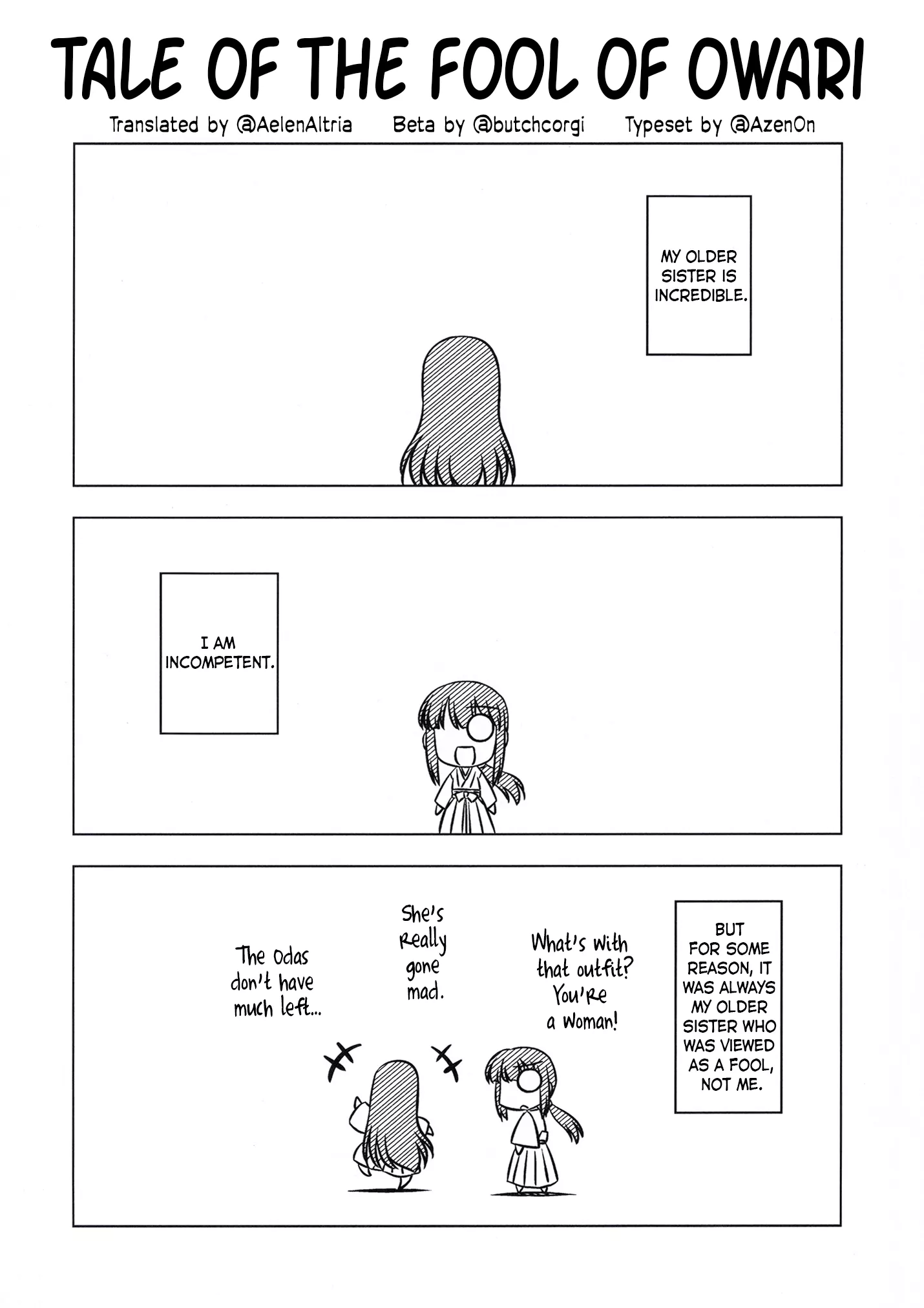 Read Gudaguda Ace RE Chapter 0.3 - Tale of the Fool of Owari (Koha-Ace Special 2019 Winter edition) Online