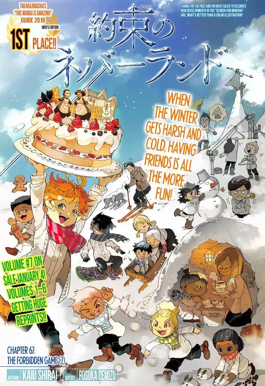 Read Yakusoku no Neverland Chapter 67 - The Forbidden Game (2) Online