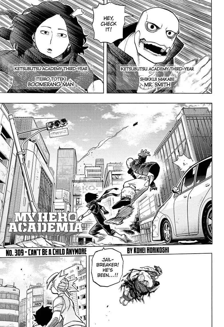 Read Boku no Hero Academia Chapter 309 Online