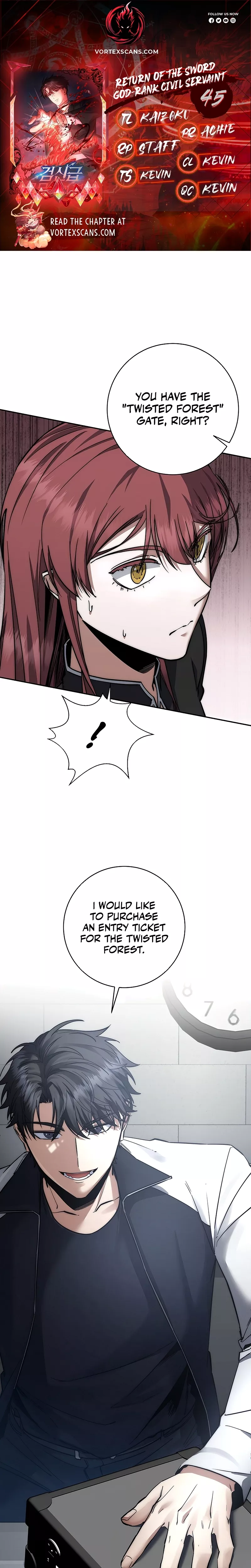 Read Return of the Sword God-Rank Civil Servant Chapter 45 Online