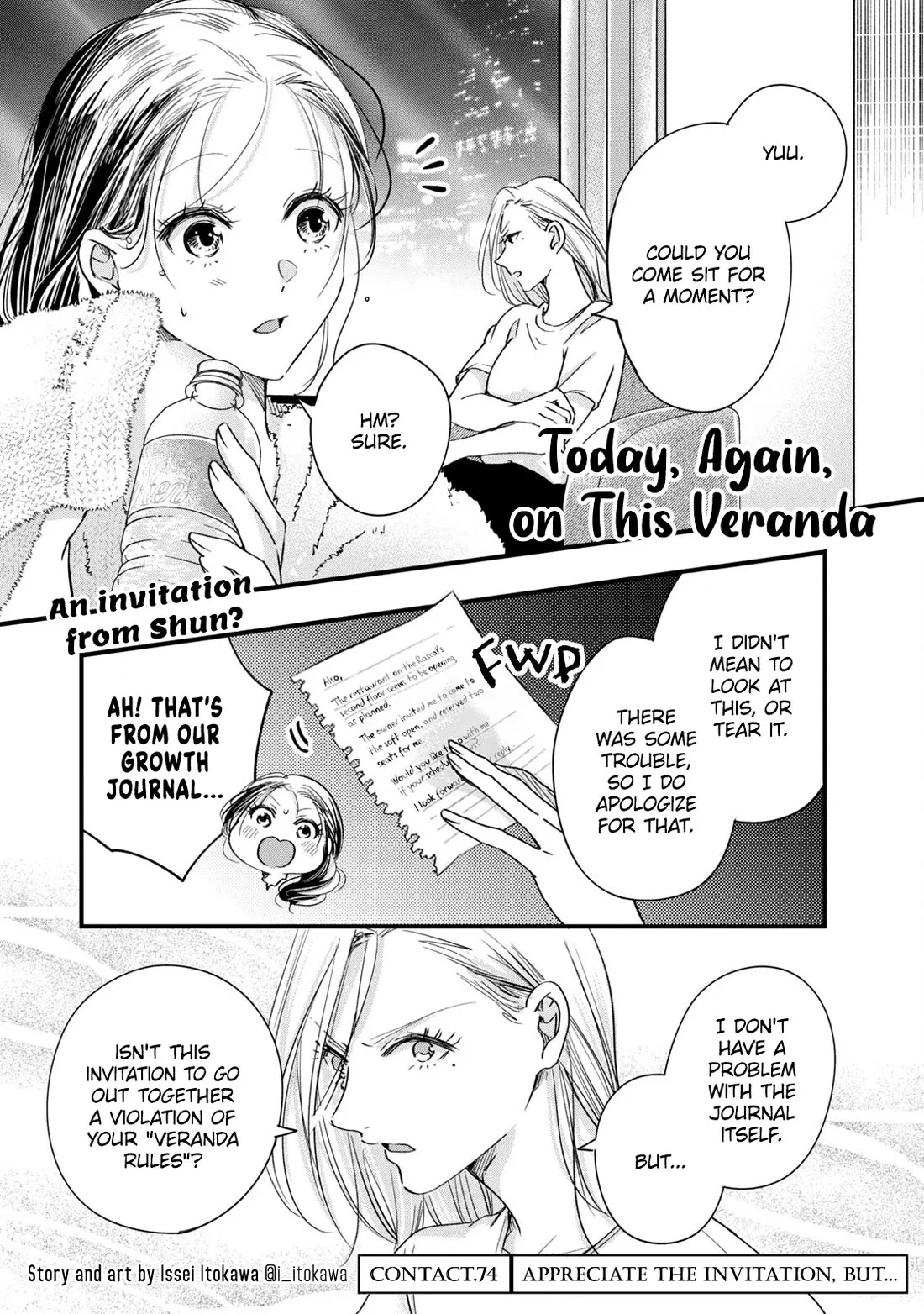 Read On the Balcony Again Today Chapter 74 Online