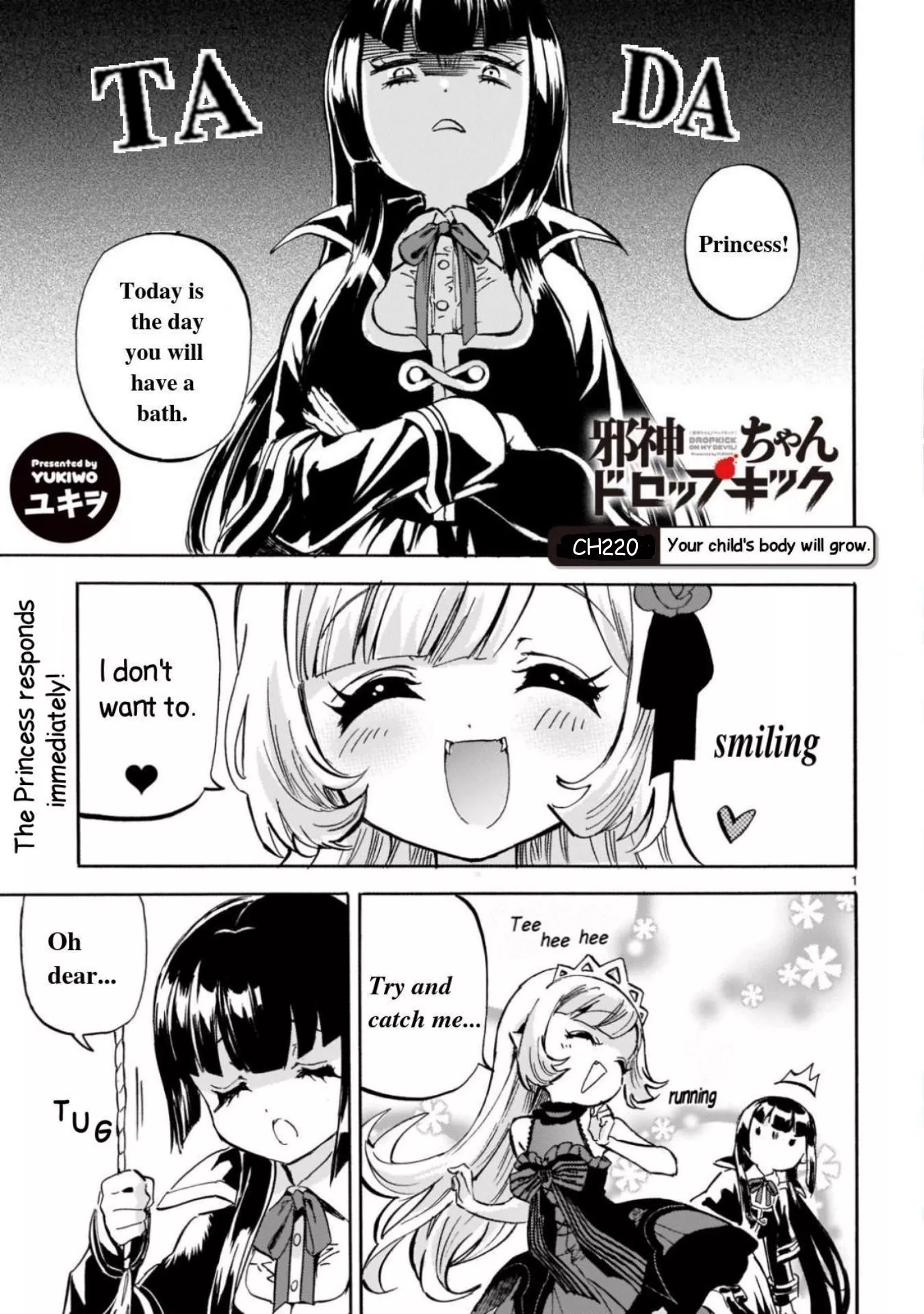 Read Jashin-chan Dropkick Chapter 220 - Your child's body will grow. Online
