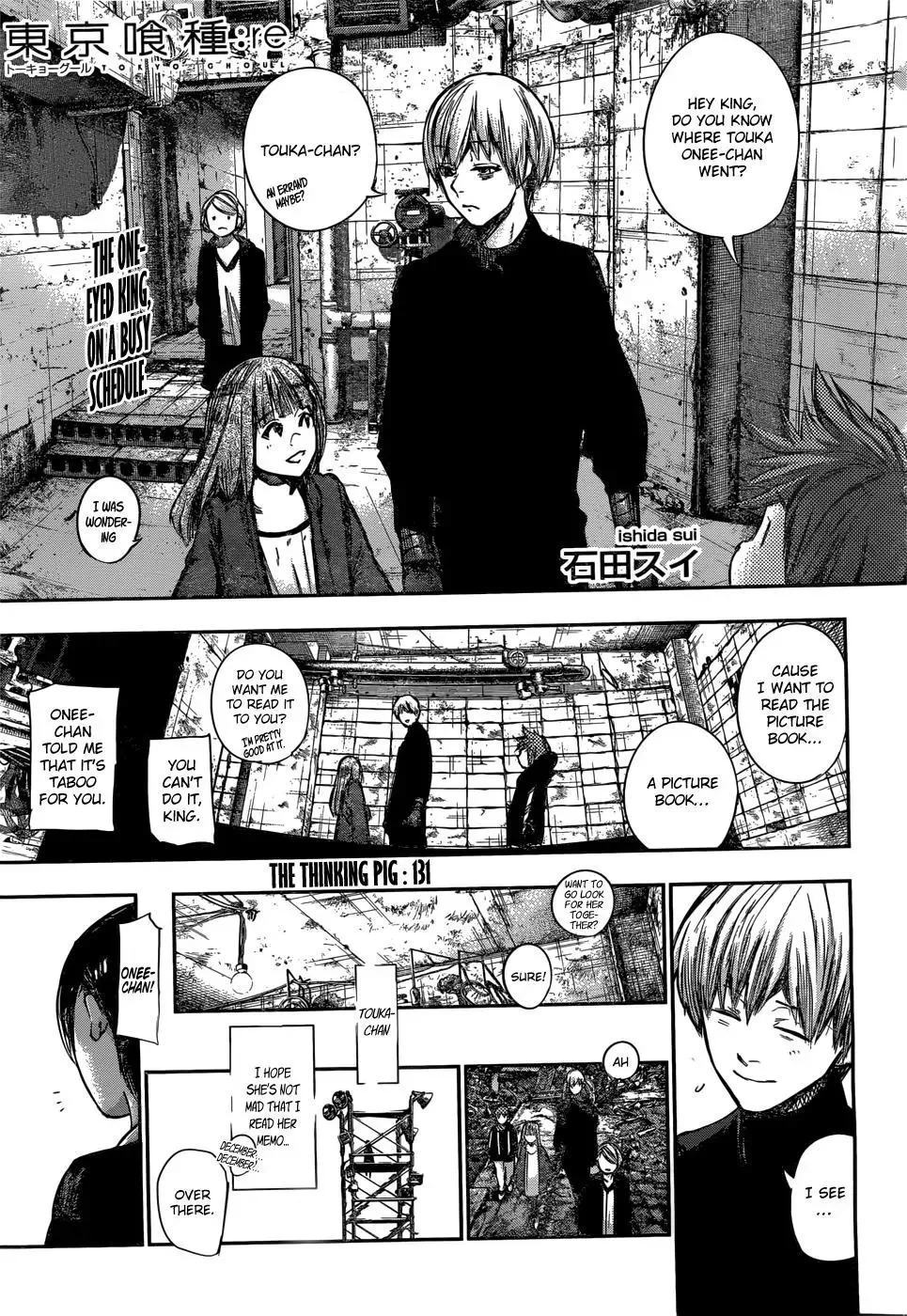 Read Tokyo Ghoul:re Chapter 131 - The Thinking Pig Online