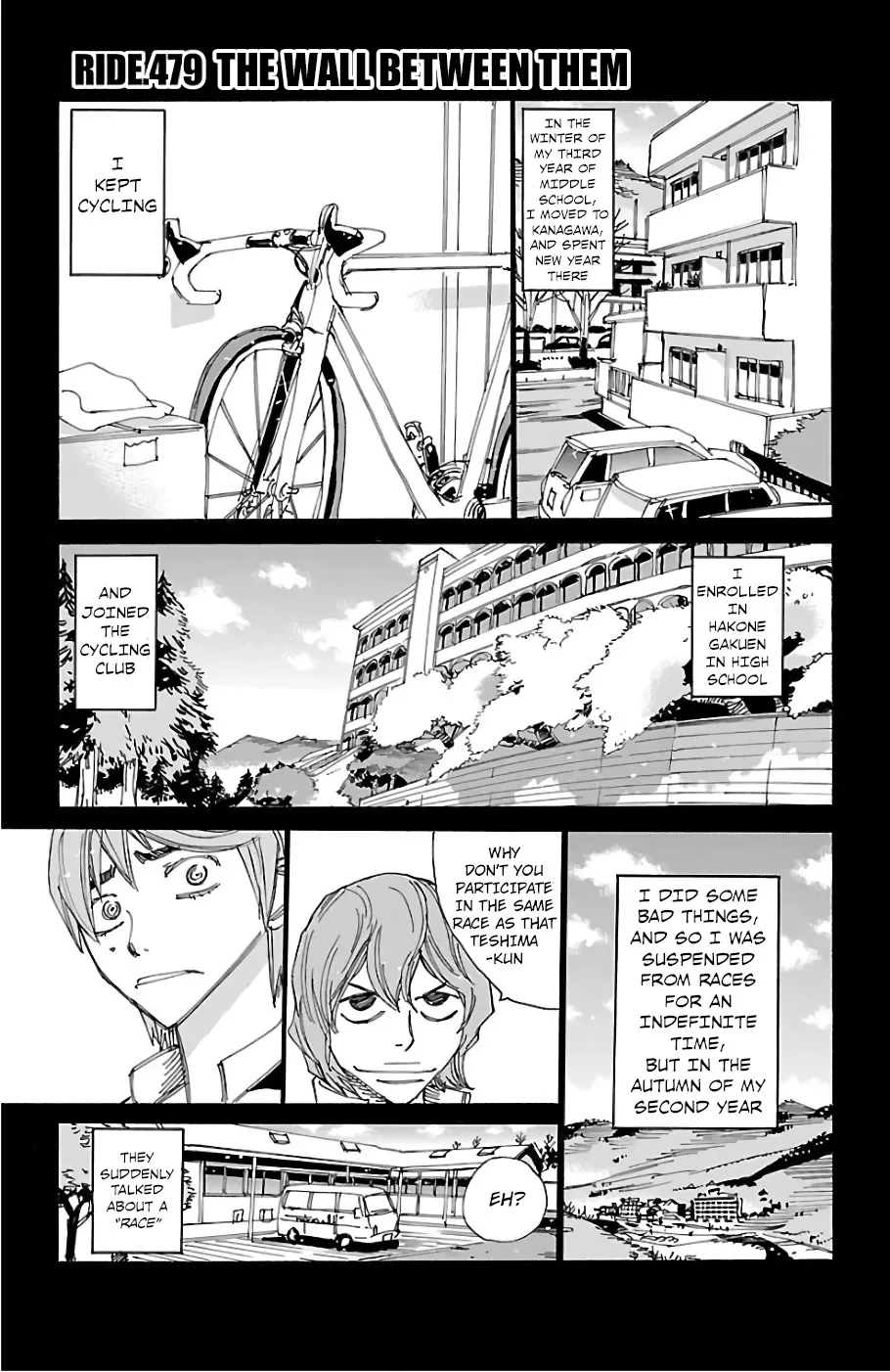 Read Yowamushi Pedal Chapter 479 - The Wall Between Them Online