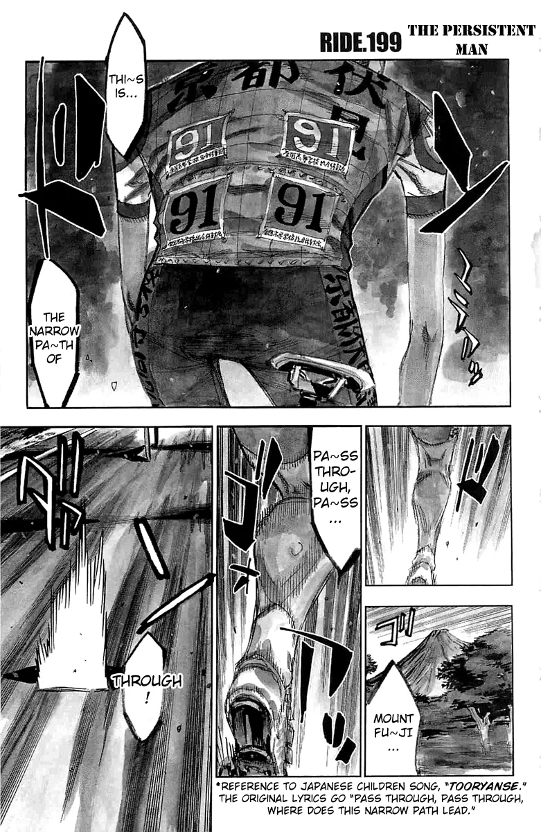 Read Yowamushi Pedal Chapter 199 - The Persistent Man Online