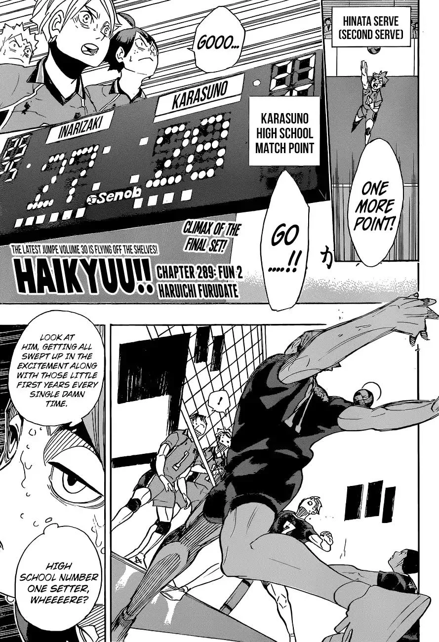 Read Haikyu!! Chapter 289 - Fun 2 Online