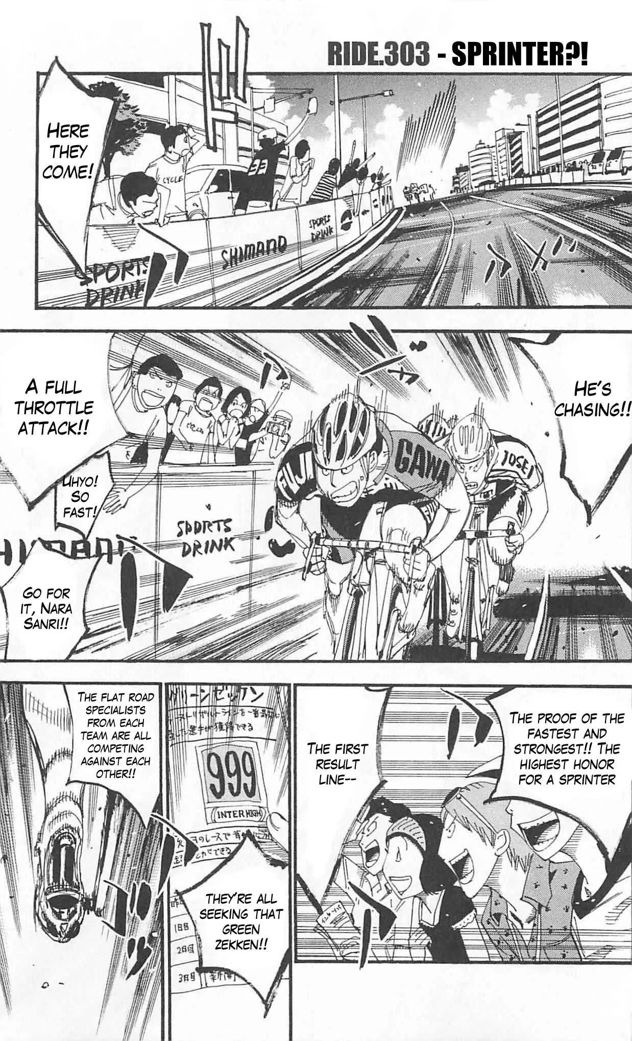 Read Yowamushi Pedal Chapter 303 - Sprinter?! Online