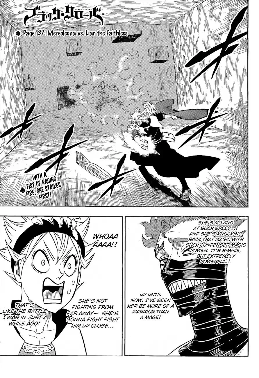 Read Black Clover Chapter 137 - Mereoleona vs. Liar the Faithless Online