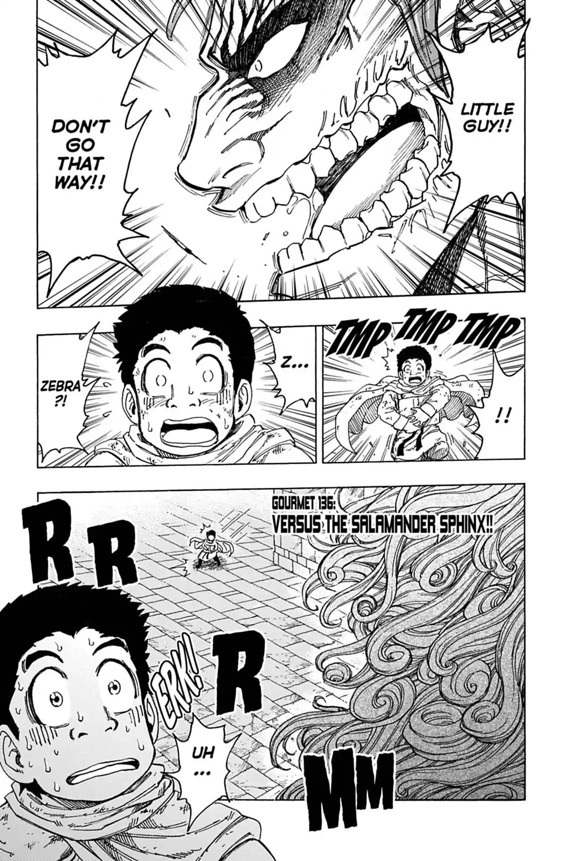 Read Toriko Chapter 136 - Vol.16 Gourmet 136: Versus the Salamander Sphinx!! Online