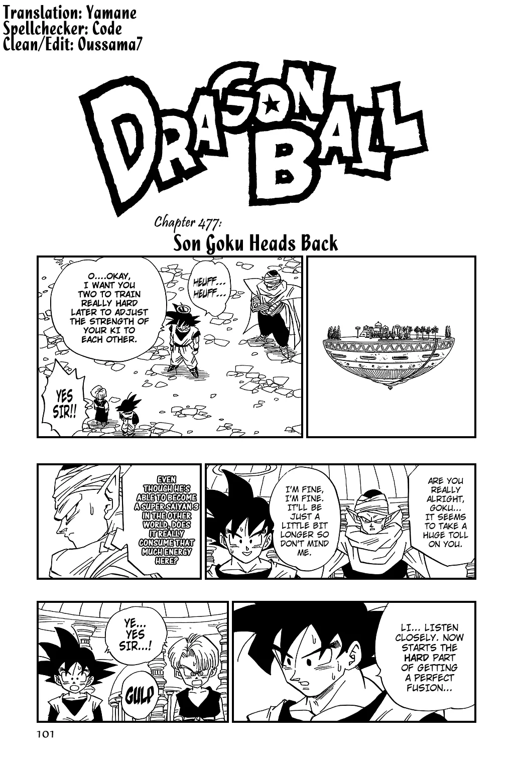 Read Dragon Ball Chapter 477 - Son Goku Heads Back Online