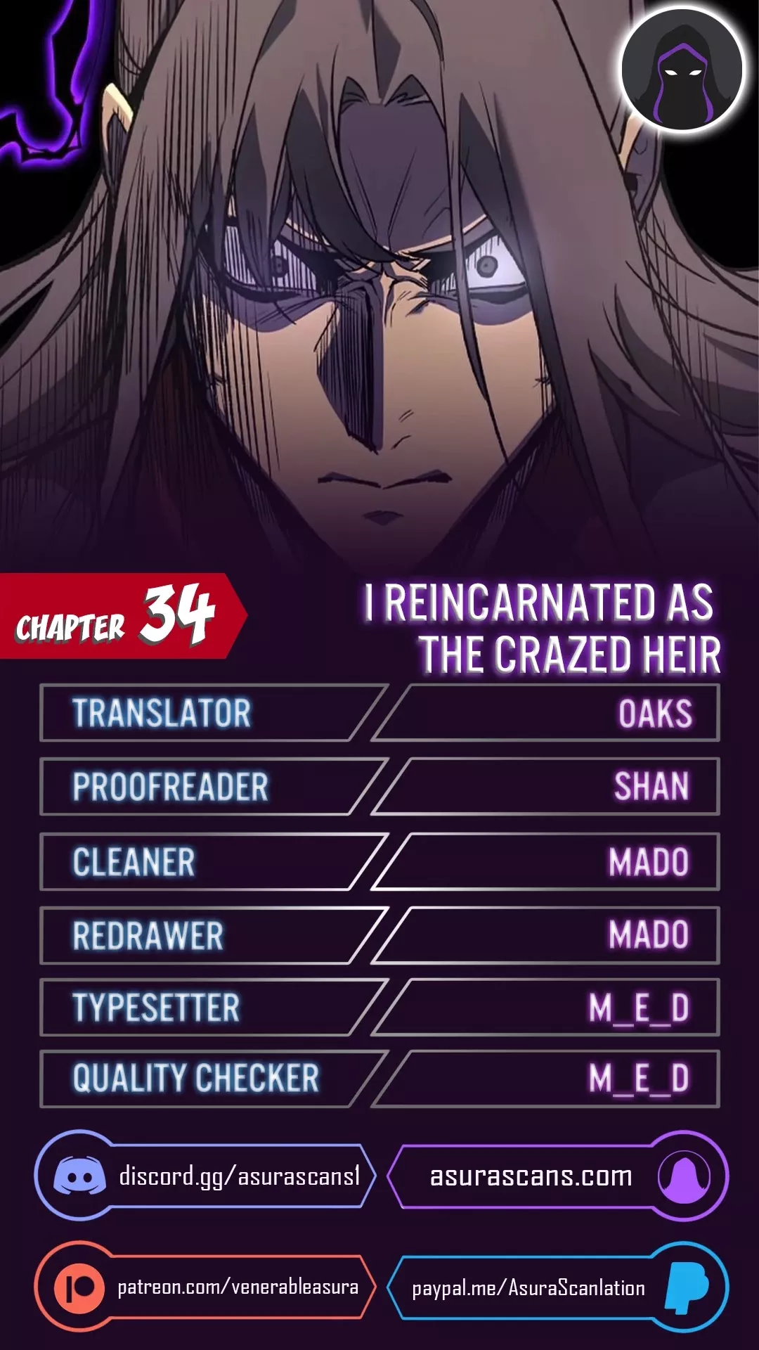 Read I Reincarnated as the Crazed Heir Chapter 34 Online