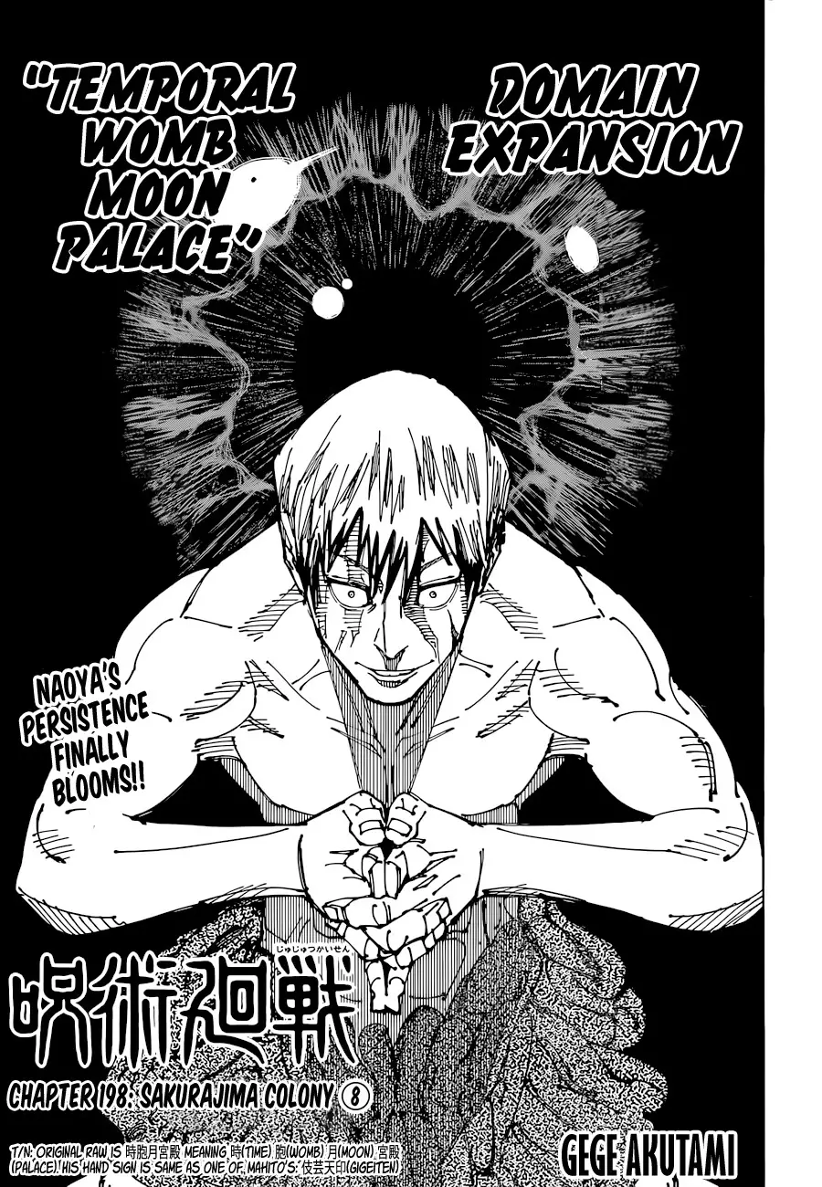 Read Jujutsu Kaisen Chapter 198 - Sakurajima Colony ⑧ Online