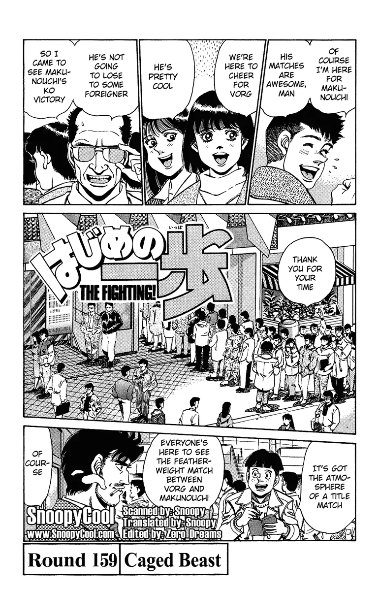 Read Hajime no Ippo Chapter 159 - Caged Beast Online