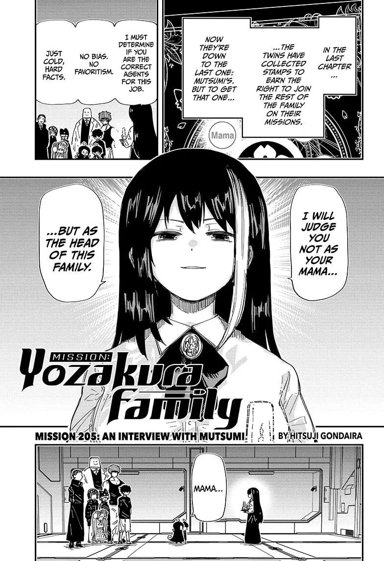 Read Mission: Yozakura Family Chapter 205 Online