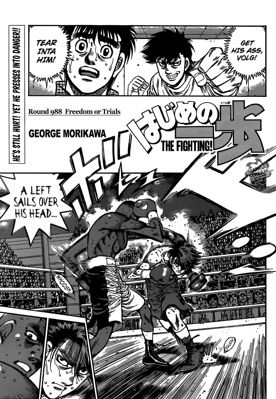 Read Hajime no Ippo Chapter 988 - Freedom or Trials Online