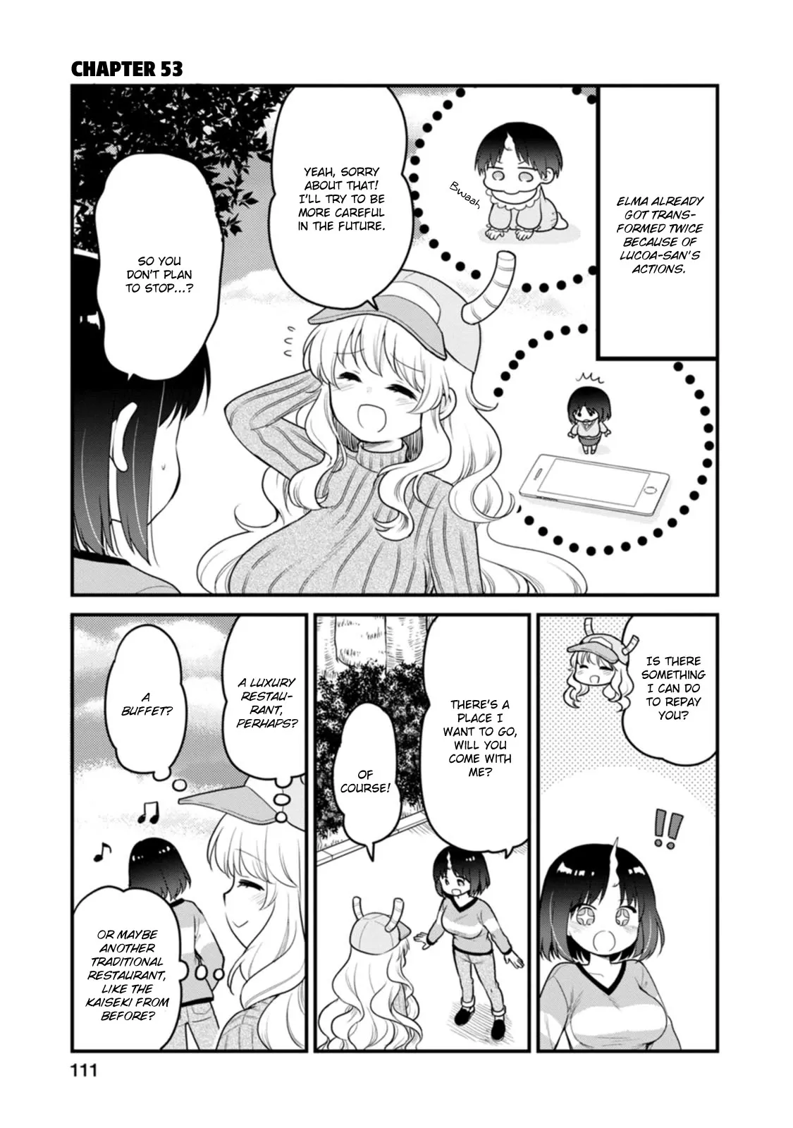 Read Kobayashi-san chi no Maid Dragon: Elma OL Nikki Chapter 53 - The Amusement Park with Lucoa-san Online