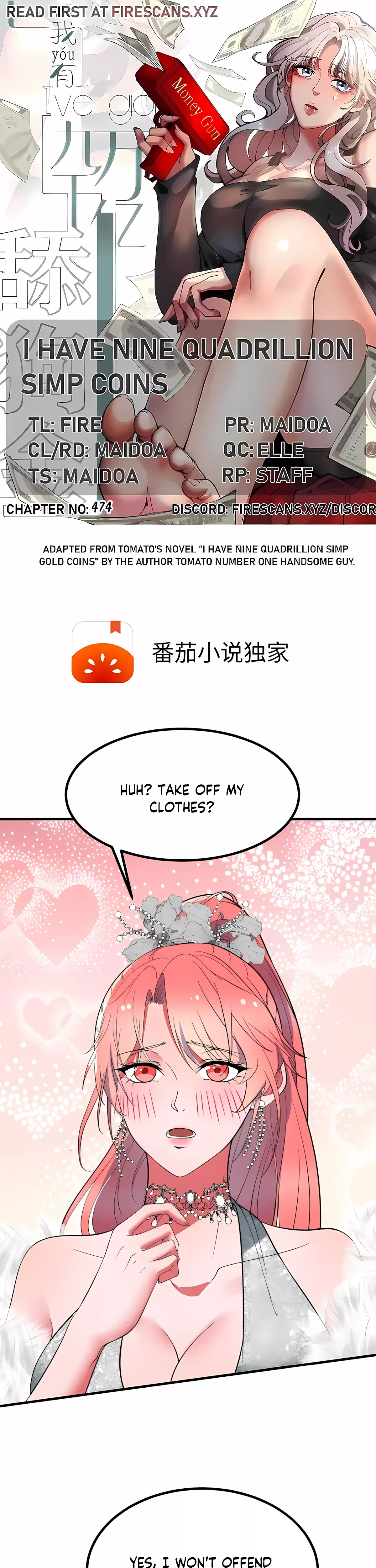 Read I Have Nine Quadrillion Simp Gold Coins Chapter 474 Online