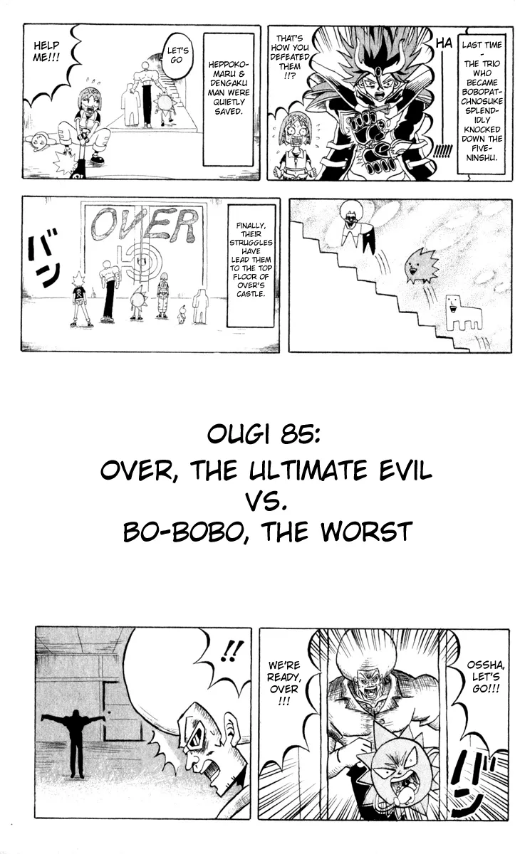 Read Bobobo-bo Bo-bobo Chapter 85 - OVER, the Ultimate Evil vs. Bo-bobo, the Worst Online