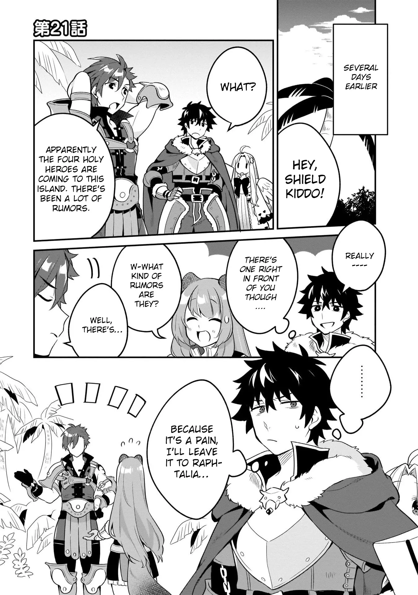 Read A Day in the Life of the Shield Hero Chapter 21 Online