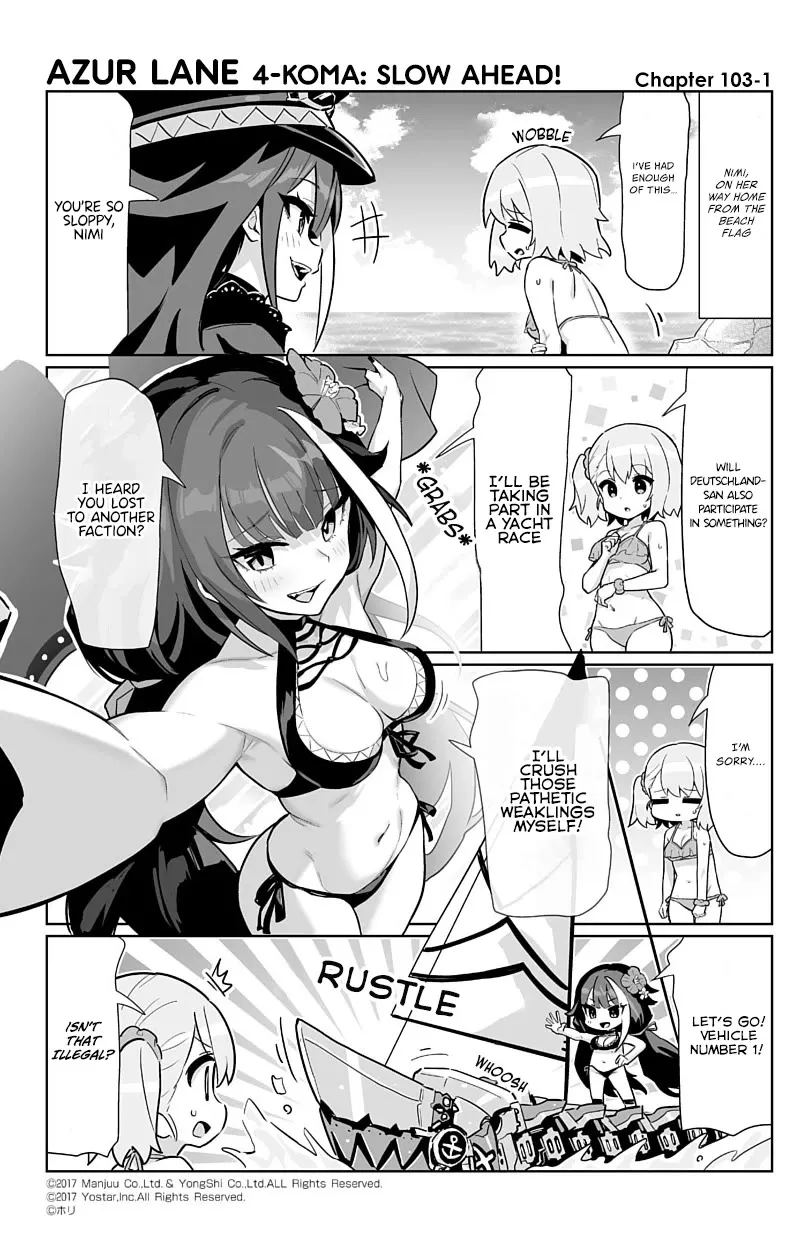 Read Azur Lane 4-koma: Slow Ahead Chapter 103 - Deutschland Online