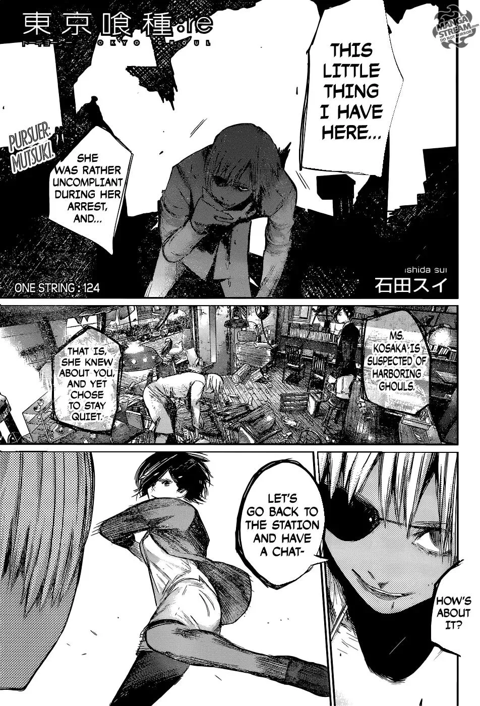 Read Tokyo Ghoul:re Chapter 124 - One String Online