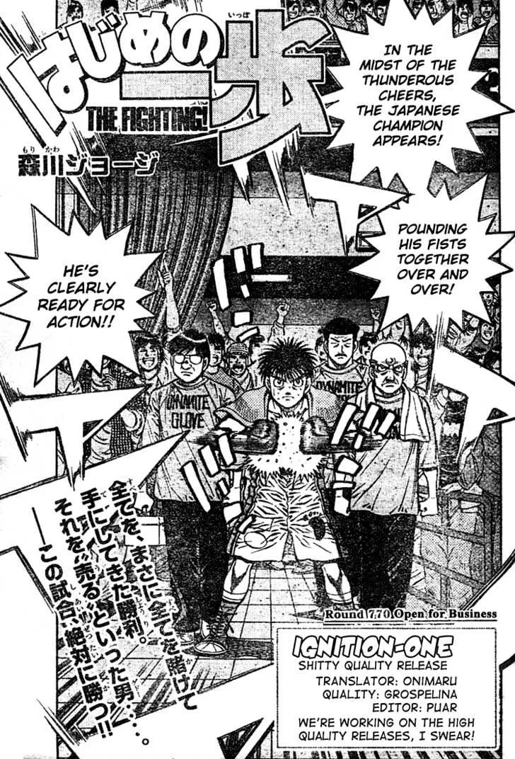 Read Hajime no Ippo Chapter 770 - Open for business Online