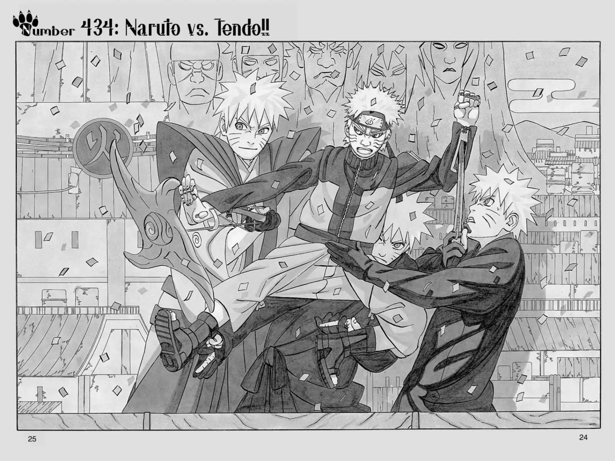 Read Naruto Chapter 434 - Naruto Vs. Tendo!! Online