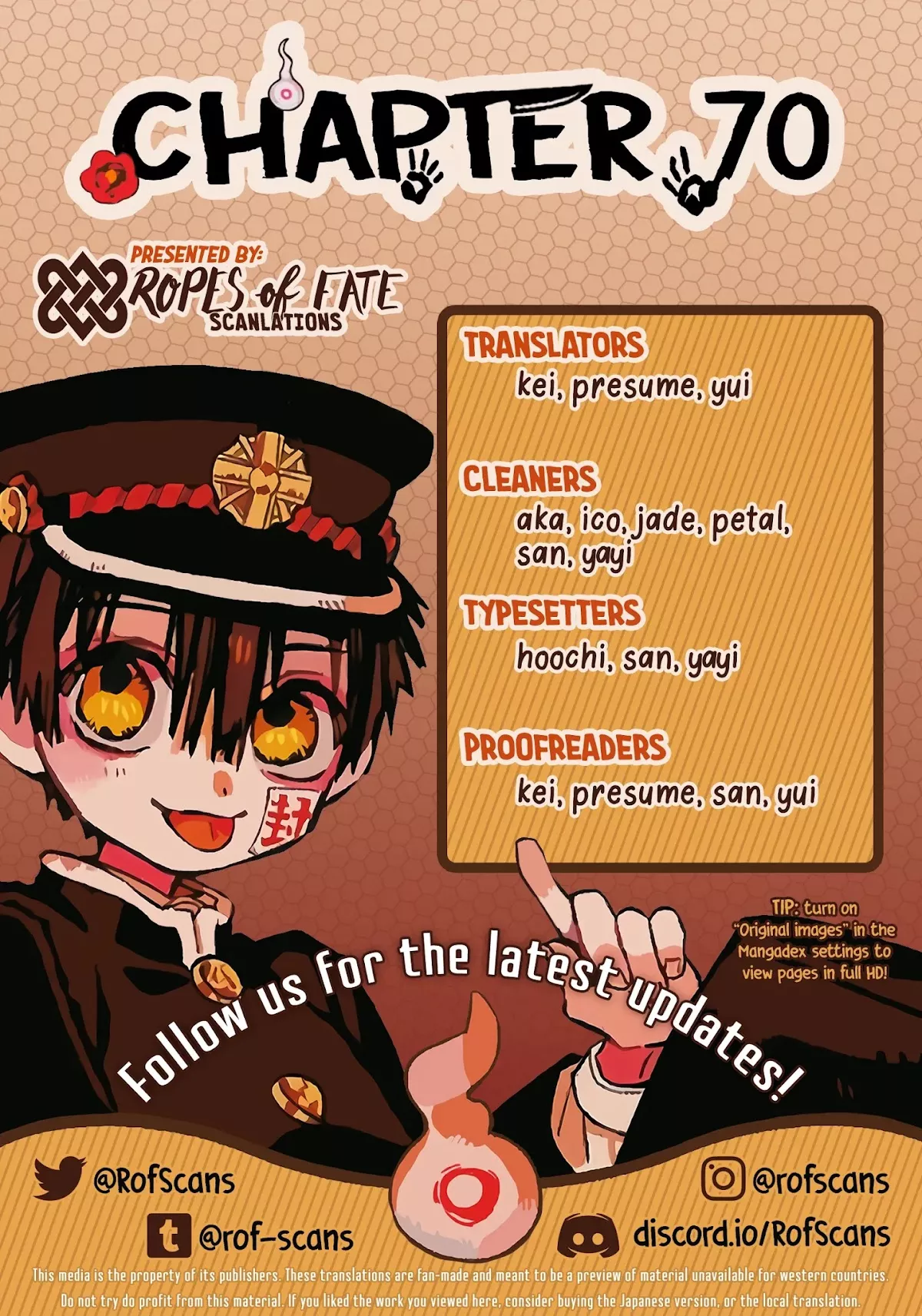 Read Jibaku Shounen Hanako-kun Chapter 70 - Akane and Aoi (Part 2) Online