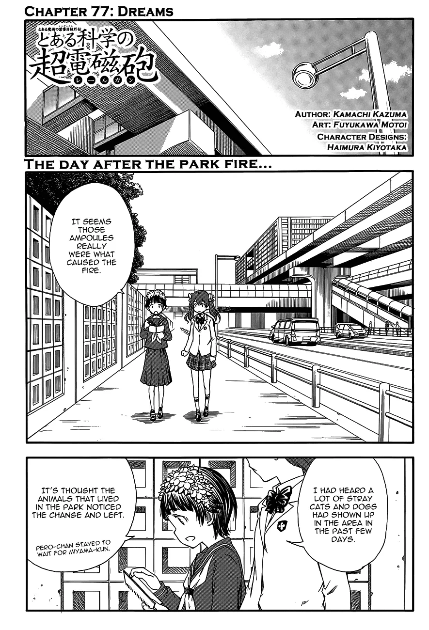 Read To Aru Kagaku no Railgun Chapter 77 - Dreams Online