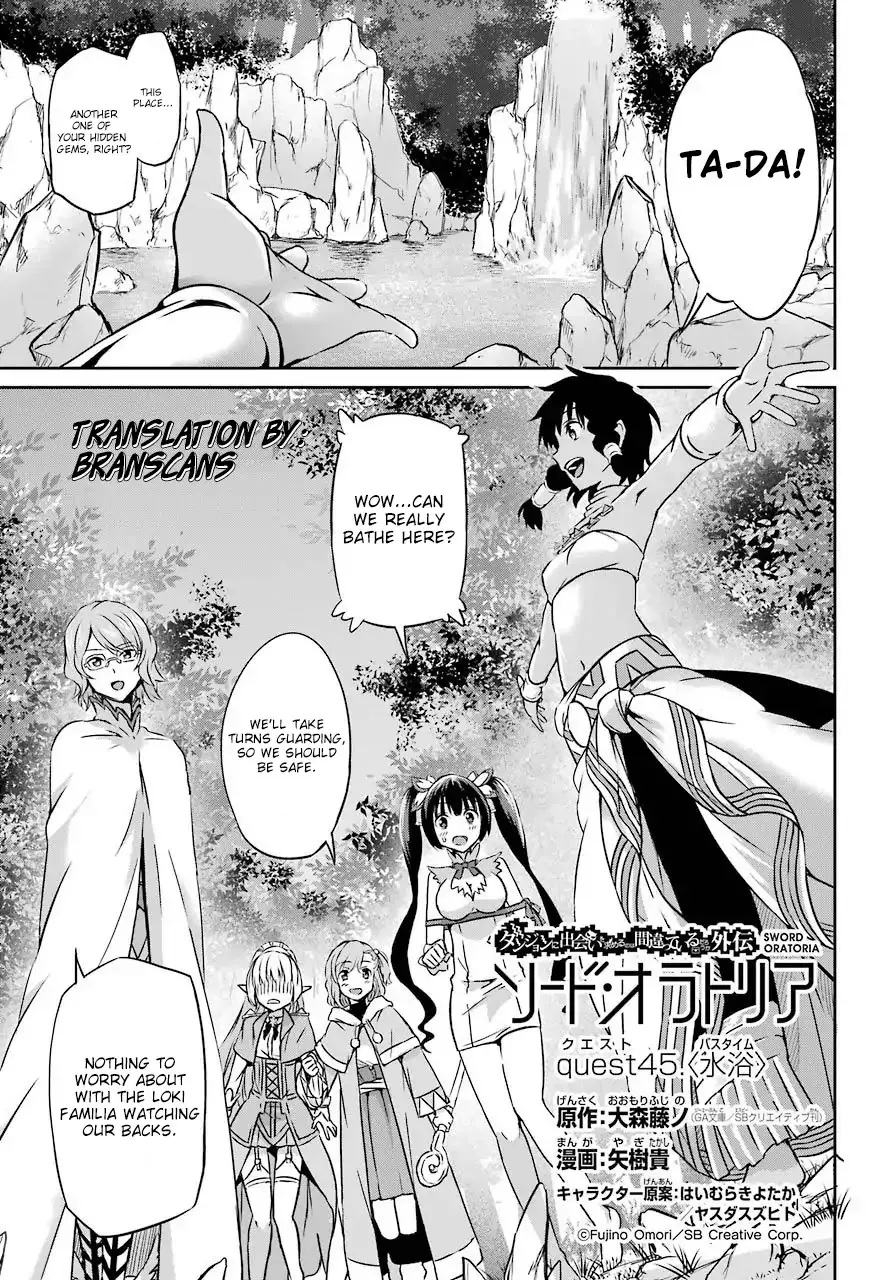 Read Dungeon ni Deai o Motomeru no wa Machigatte Iru Darou ka Gaiden – Sword Oratoria Chapter 45 - Bath Time Online