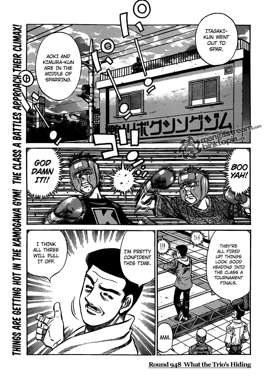 Read Hajime no Ippo Chapter 948 - What the Trio's Hiding Online