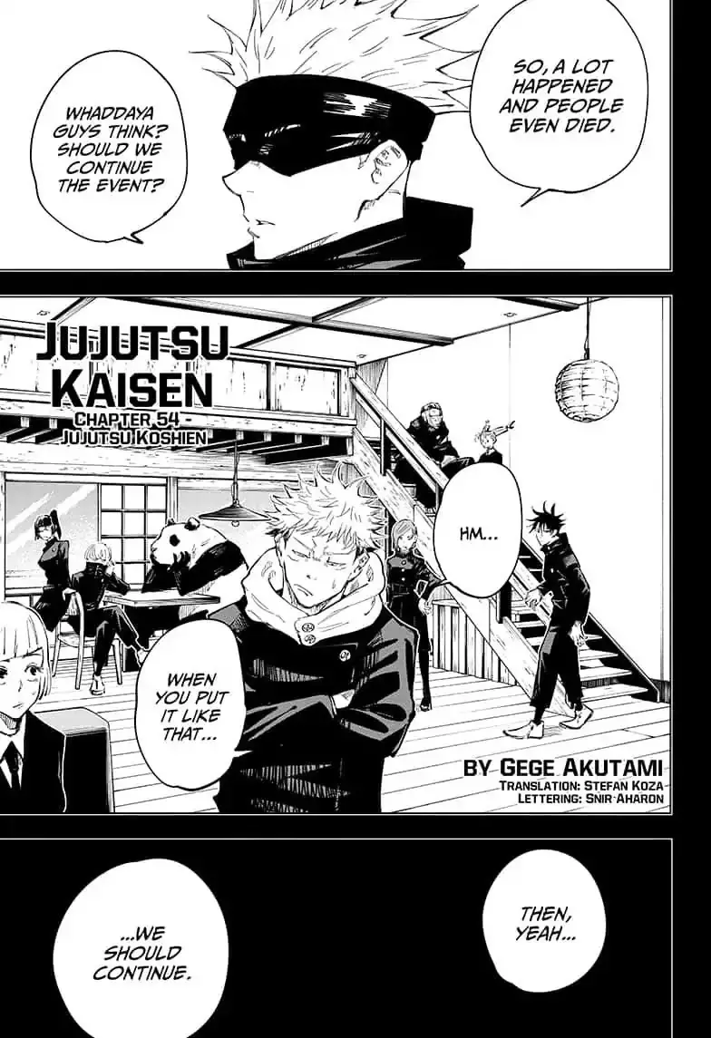 Read Jujutsu Kaisen Chapter 54 - Jujutsu Koshien Online