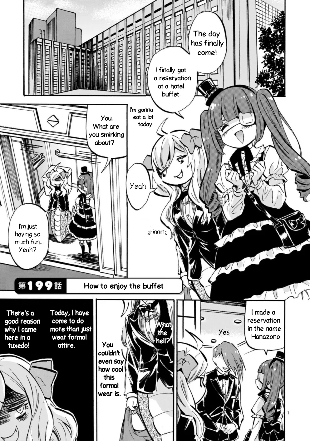 Read Jashin-chan Dropkick Chapter 199 - How to enjoy the buffet Online