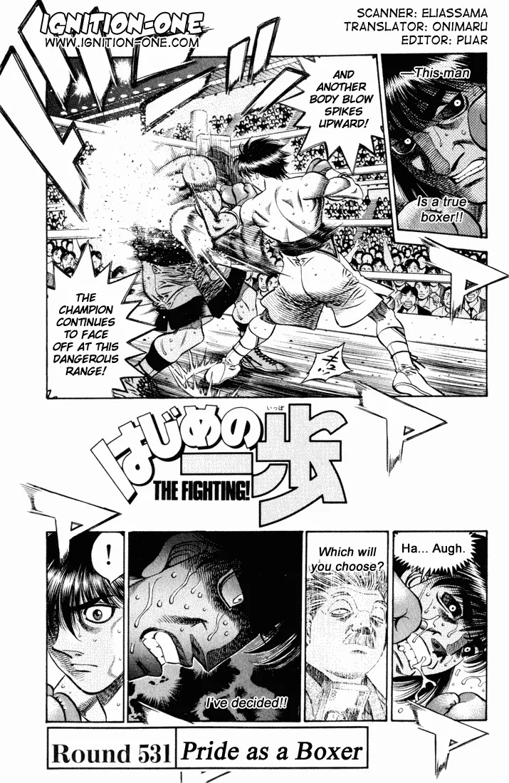 Read Hajime no Ippo Chapter 531 - A Boxer's Pride Online