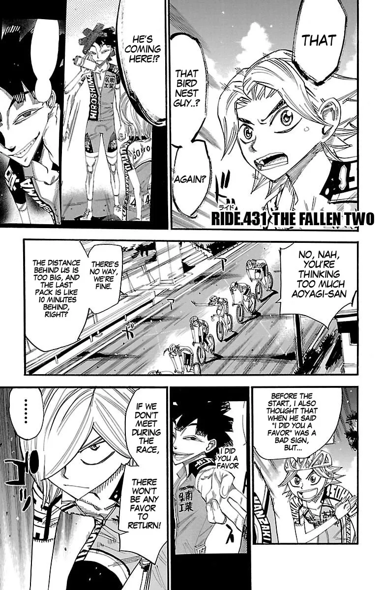 Read Yowamushi Pedal Chapter 431 - The fallen two Online