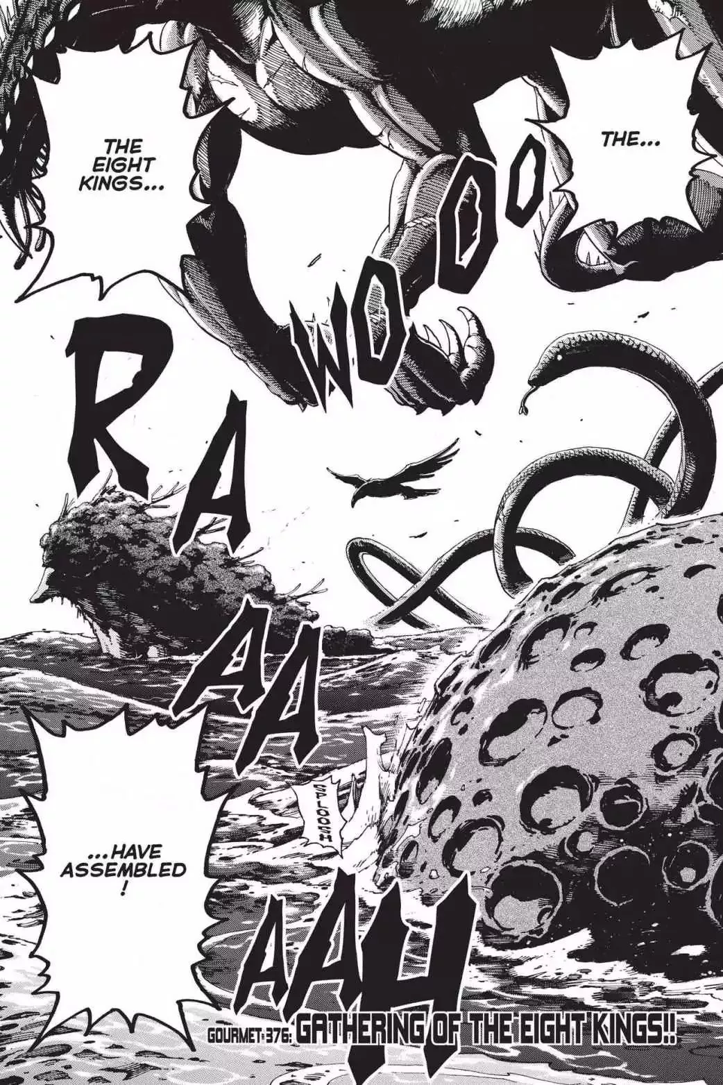 Read Toriko Chapter 376 - Vol.41 Gourmet 376: Gathering of the Eight Kings!! Online