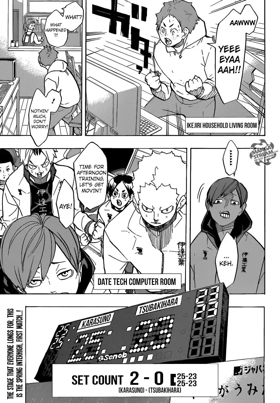 Read Haikyu!! Chapter 243 - Their Respective First Matches Online