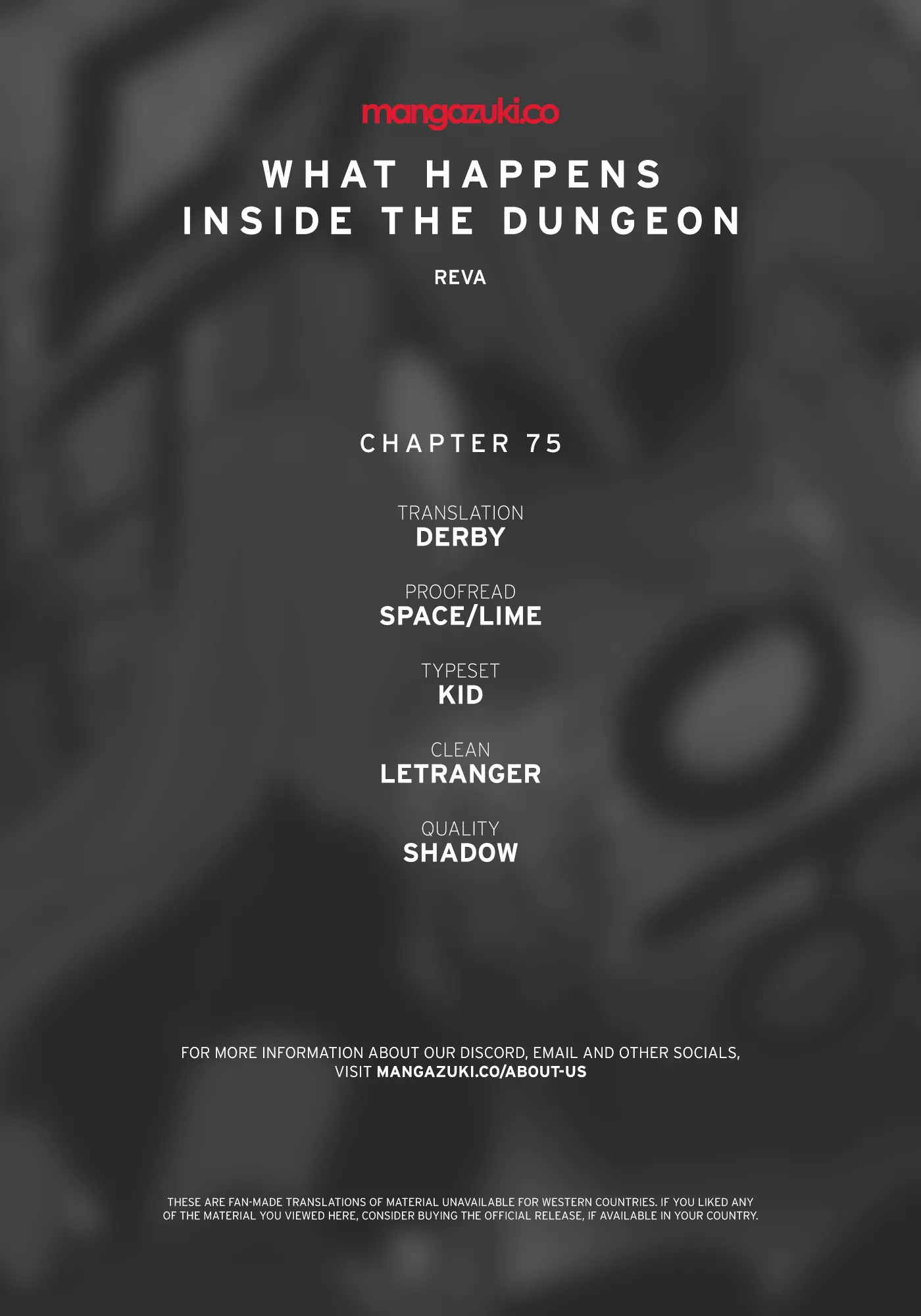 Read What Happens Inside the Dungeon Chapter 75 Online