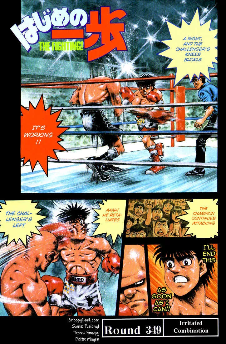 Read Hajime no Ippo Chapter 349 - Irritated Combination Online