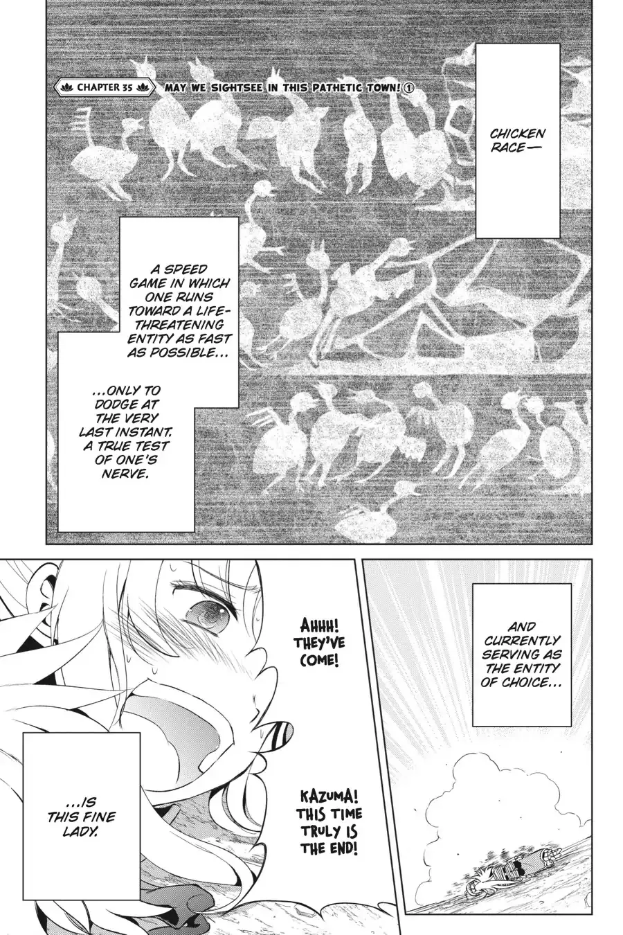 Read Kono Subarashii Sekai ni Shukufuku o! Chapter 35 - May We Sightsee in This Pathetic Town! (1) Online