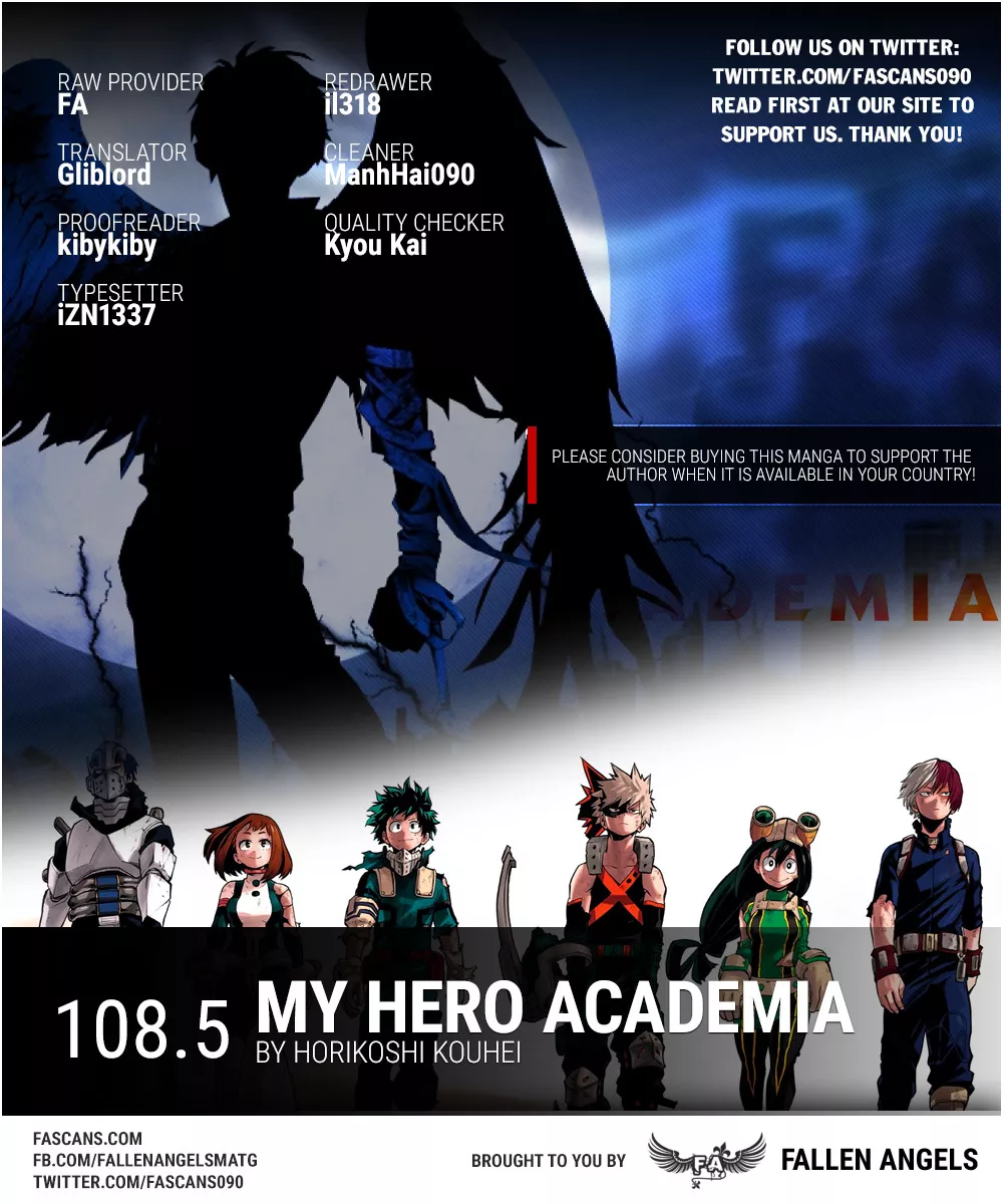 Read Boku no Hero Academia Chapter 108.5 - Volume 12 Omake Online