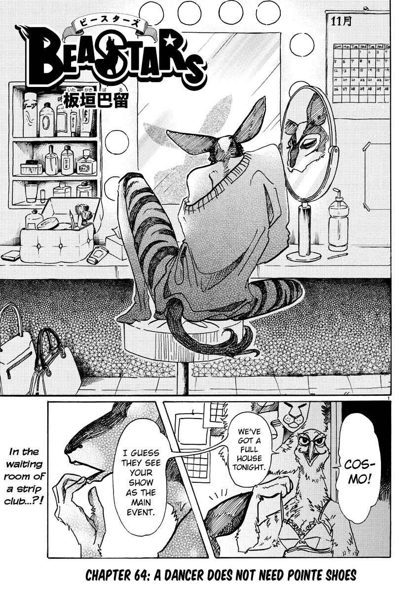 Read Beastars Chapter 64 - A Dancer Does Not Need Pointe Shoes Online