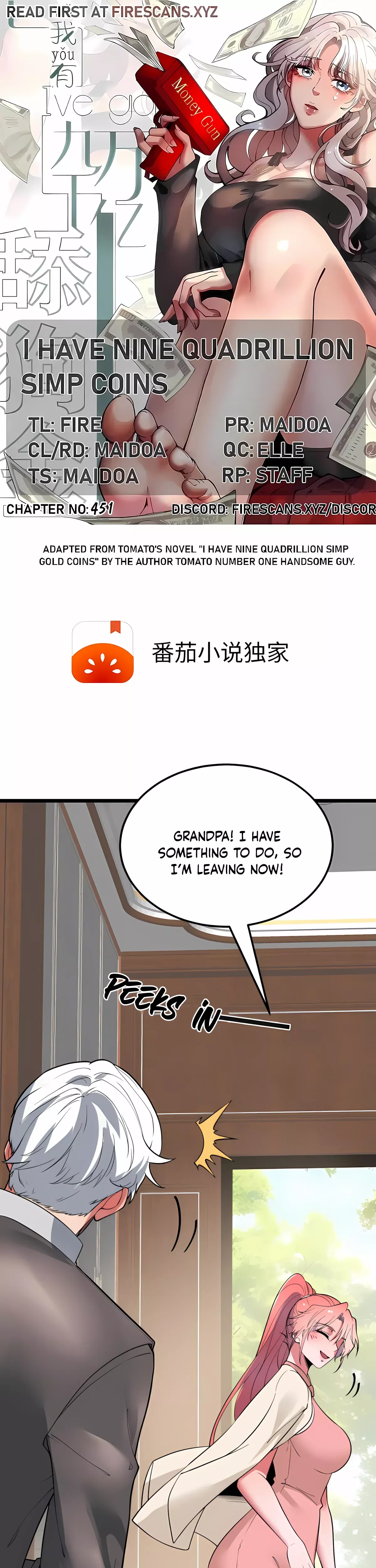 Read I Have Nine Quadrillion Simp Gold Coins Chapter 451 Online