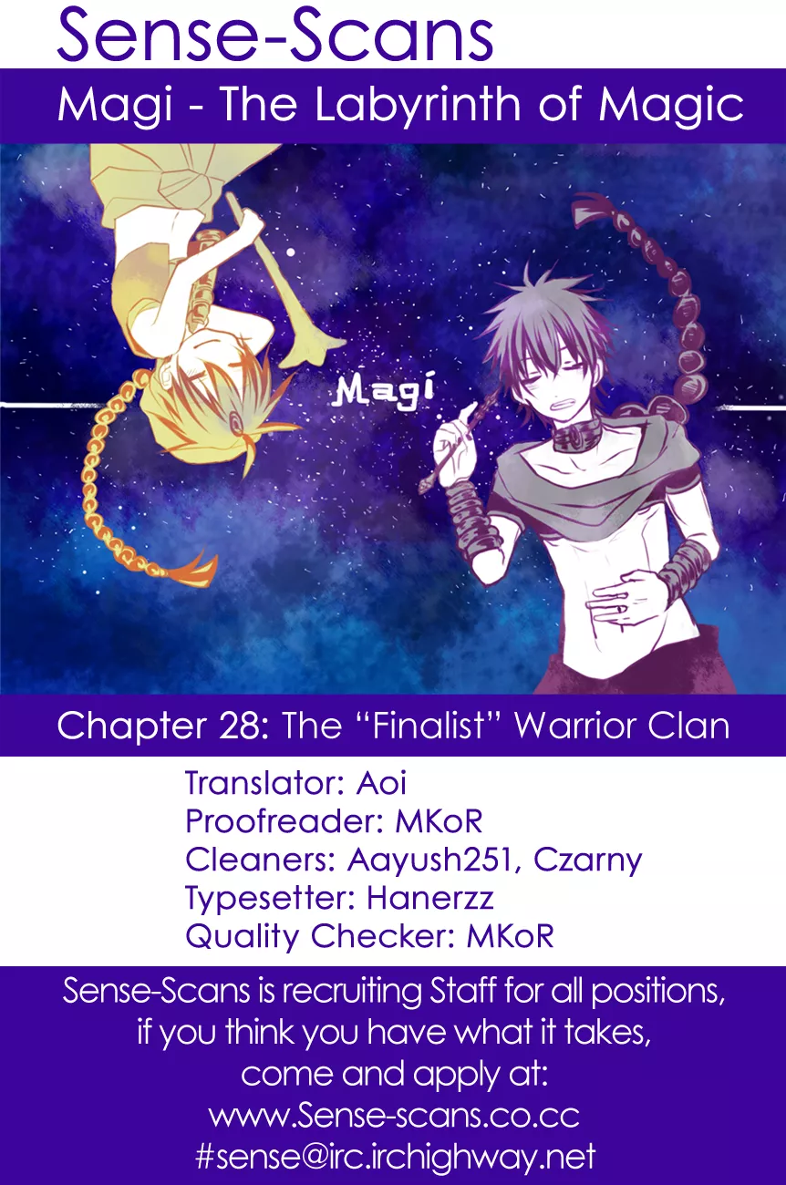 Read Magi – Labyrinth of Magic Chapter 28 - The "Fanalis" Warrior Clan Online