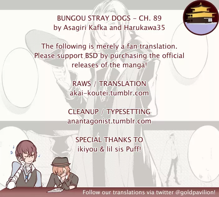 Read Bungou Stray Dogs Chapter 89 Online