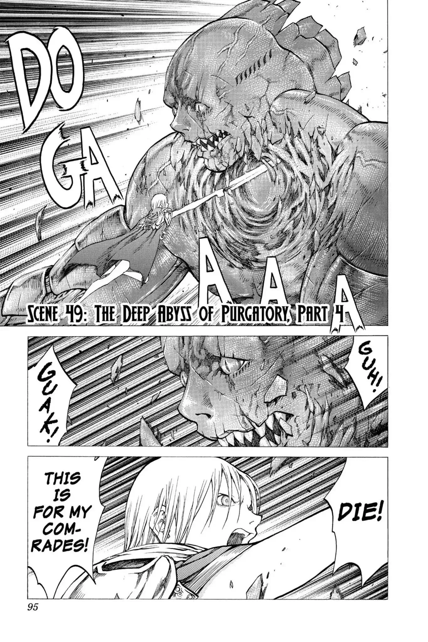 Read Claymore Chapter 49 - Vol.9 Scene 49: The Deep Abyss of Purgatory, Part 4 Online