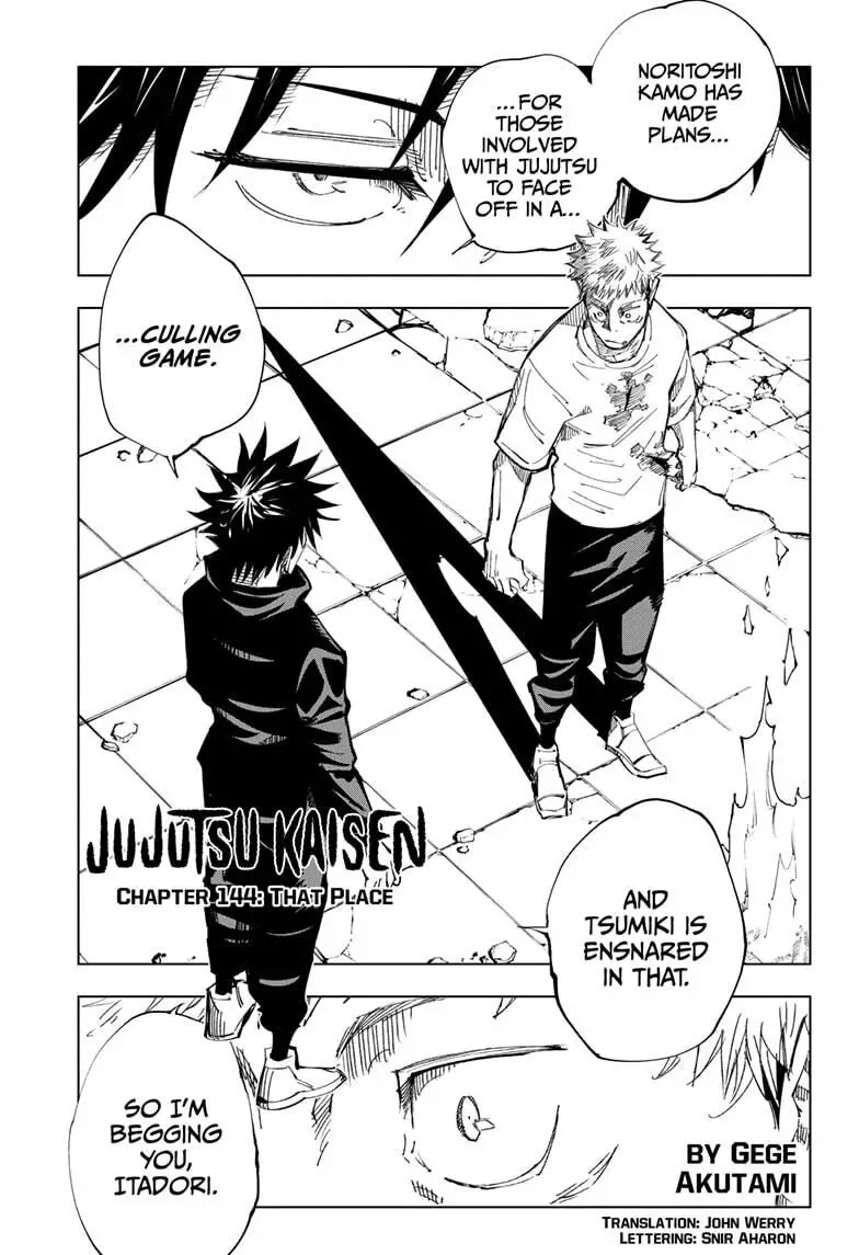 Read Jujutsu Kaisen Chapter 144 Online