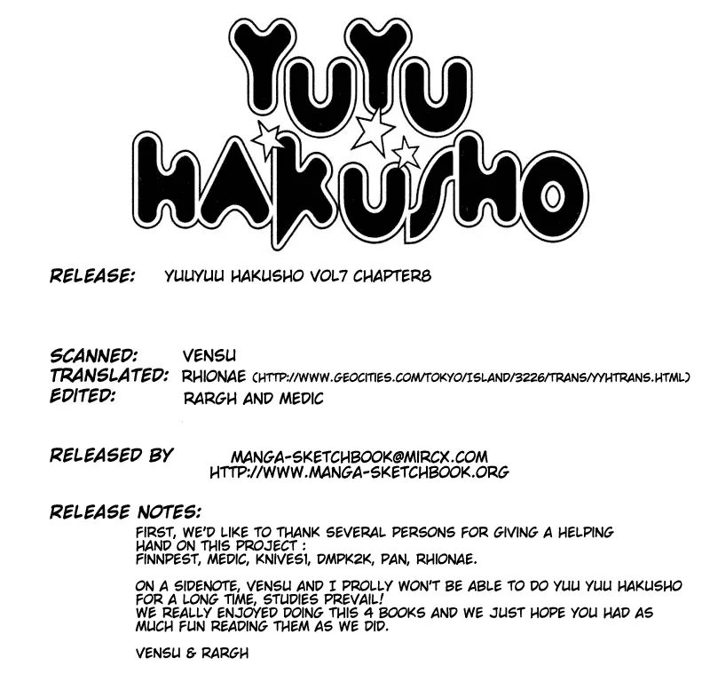 Read Yu Yu Hakusho Chapter 63 Online